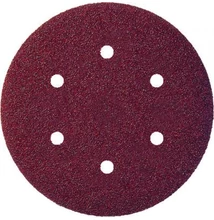 Tépőzáras csiszolópapír, GLS3 (fa, fém) 150 mm, 6 lyuk P100 Klingspor PS 22 K
