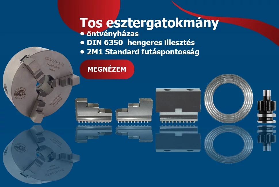 Tos esztergatokmányok és tartozékok